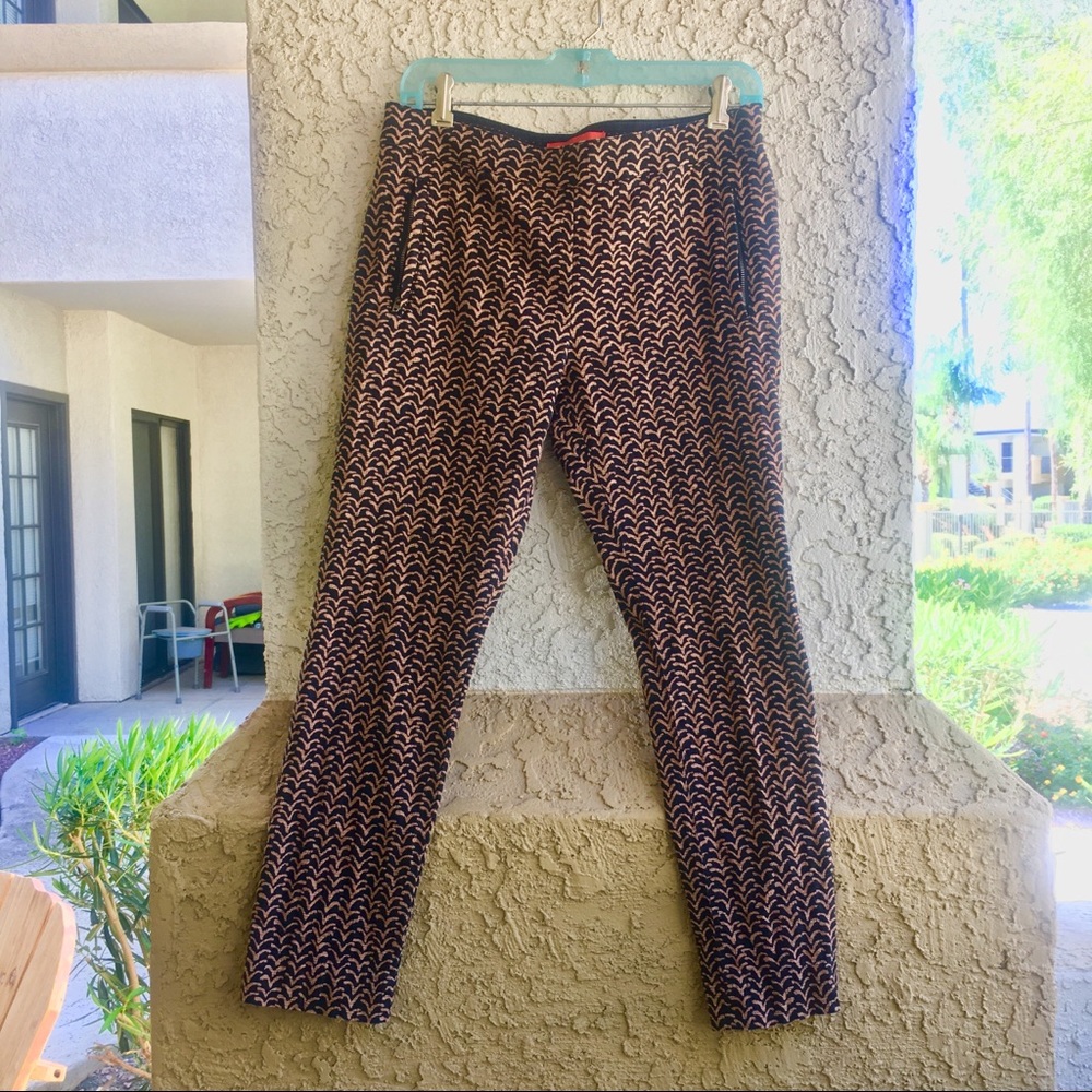 NWOT Anthropologie Cartonnier Printed Ankle Pants